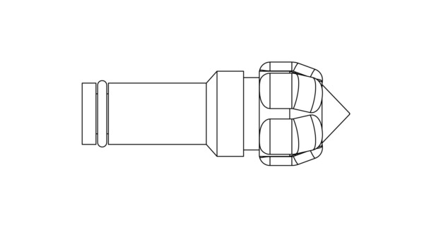 4 1/4" Eagle Claw Conical HF Tooth