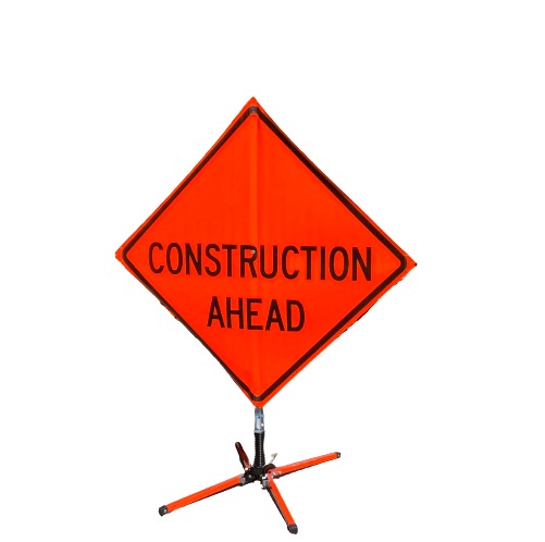 Construction Ahead 48" w/ Ribs